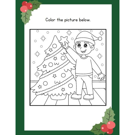 Christmas Activity & Coloring Book – Joacă-te, învață și colorează!