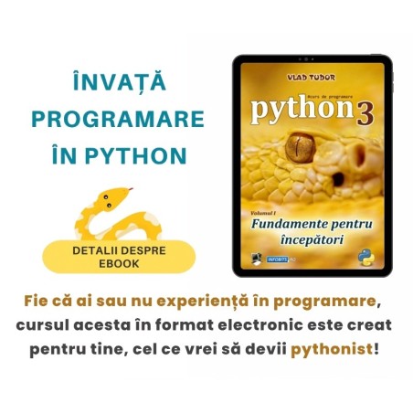 Curs de programare in Python 3, Fundamente pentru incepatori