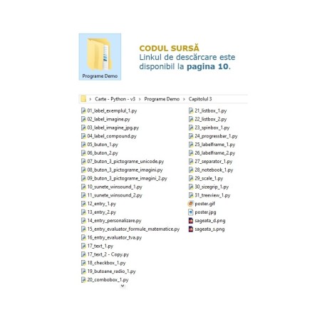 Curs de Python 3, Interfete grafice cu Tkinter, Volumul III (ebook)